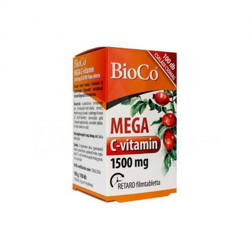 BIOCO MEGA C VITAMIN CSALÁDI CSOMAG 1500 MG KAPSZULA 100db Bio webáruház